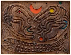 Untitled by Piraji Sagara, Mixed media on wood, offered Jul 2025