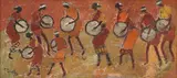 Thappattam by P. Perumal, 2011, Oil on canvas, sold Jul 2025