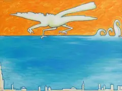 Untitled by Jogen Chowdhury, 2008, Acrylic on canvas, sold Jul 2025