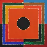 Bindu by S. H. Raza, 2001, Acrylic on canvas board, sold Jul 2025