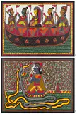 Untitled by Baua Devi, Acrylic on canvas pasted on plywood, sold Jul 2025