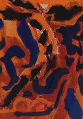 Untitled by S. H. Raza, 2003, Acrylic on cardboard, sold Jul 2025