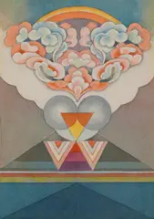 Untitled by Ghulam Rasool Santosh, Watercolour on paper, sold Dec 2025