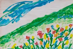 Untitled by F. N. Souza, Acrylic on paper, sold Dec 2025
