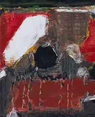 Beginning by S. H. Raza, 1981, Acrylic on canvas, sold Dec 2025