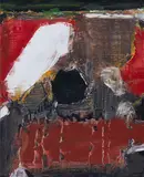 Beginning by S. H. Raza, 1981, Acrylic on canvas, sold Dec 2025