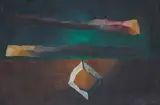 Untitled by K. M. Adimoolam, Oil on canvas, sold Dec 2025