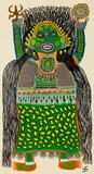 Mahua Devi by Ramrati Bai Baiga, Acrylic on canvas, sold Dec 2025