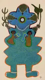 Nagin Devi by Ramrati Bai Baiga, Acrylic on canvas, sold Dec 2025