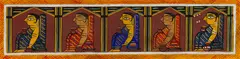 Five Figures by Jamini Roy, Tempera on cardboard, sold Dec 2024