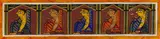 Five Figures by Jamini Roy, Tempera on cardboard, sold Dec 2024