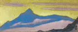Untitled by Nicholas Roerich, Tempera on cardboard pasted on paper, sold Dec 2024