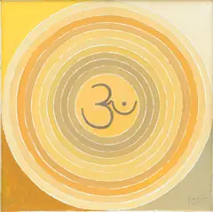 Om by S. H. Raza, Acrylic on canvas, sold Dec 2024