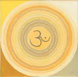Om by S. H. Raza, Acrylic on canvas, sold Dec 2024