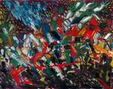 Garden City by F. N. Souza, 1969, Oil on canvas, sold Dec 2024