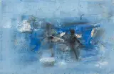 Untitled by Laxman Shrestha, Mixed media on paper, sold Dec 2024
