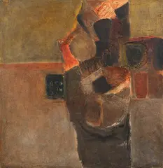 Untitled by Paris Viswanathan, Oil on canvas, sold Dec 2024