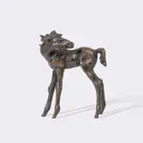 Rückblickendes Fohlen by Renée Sintenis, 1951, Bronze, dunkelbraun patiniert, sold Jun 2026
