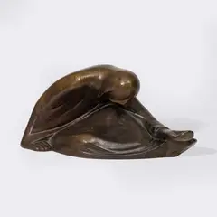 Russische Bettlerin I by Ernst Barlach, Bronze, braun patiniert, sold Jun 2026
