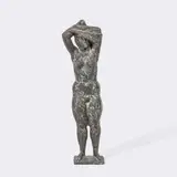 Sich ausziehender weiblicher Akt by Hans-Joachim Förster, 1968, Bronze, sold Jun 2026