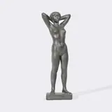 Stehender weiblicher Akt by Maren Lipp, 1987, Bronze, schwarz patiniert, sold Jun 2026