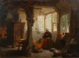 Blankeneser Fischerstube by Martin Gensler, 1866, Öl/Leinwand, sold Jun 2026