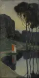 Paar am Ufer by Ernst Bischoff-Culm, Öl/Leinwand/Karton, sold Jun 2026