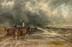 Mole im Sturm by Josef Wopfner, Öl/Leinwand, sold Jun 2026