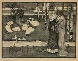 Sieben Motive aus Worpswede und aus Märchen by Heinrich Vogeler, Sieben Radierungen, sold Jun 2026