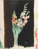 Gladiolen by Max Kaus, 1941, Aquarell, sold Jun 2026