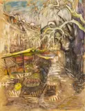 Markt in Hamburg by Elfriede Lohse-Wächtler, 1929, Pastell, sold Jun 2026