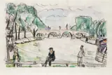 Paris by Ivo Hauptmann, 1951, Aquarell, sold Jun 2026
