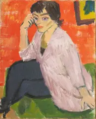 Madame H.I. by Walter Becker, 1958, Öl/Leinwand, sold Jun 2026