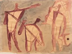 Fischer mit Netzen by Werner Gilles, Aquarell, sold Jun 2026