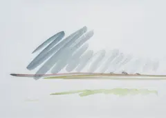Felsen am Horizont by Siegward Sprotte, 1994, Aquarell, sold Jun 2026