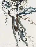 Oliven im Garten von Renoir. Cagnes sur mer by Siegward Sprotte, 1982, Aquarell, sold Jun 2026