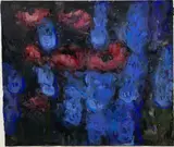 Rittersporn und Mohn by Klaus Fußmann, 1989, Gouache, sold Jun 2026