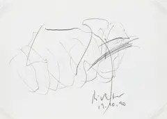 Komposition by Gerhard Richter, 1990, Bleistiftzeichnung, sold Jun 2026