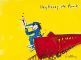 Hey honey, no Panik by Udo Lindenberg, 2009, Aquarell über Filzstift, sold Jun 2026
