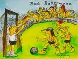 Bodo Ballermann by Udo Lindenberg, 2013, Acryl über Filzstift, sold Jun 2026