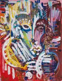 Different Minds by Leon Löwentraut, 2018, Acryl über Pigmentdruck/Bütten, sold Jun 2026