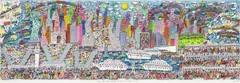 All roads lead to New York City by James Rizzi, 2009, Farbsiebdruck in mehreren Ebenen, sold Jun 2026