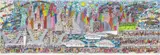 All roads lead to New York City by James Rizzi, 2009, Farbsiebdruck in mehreren Ebenen, sold Jun 2026