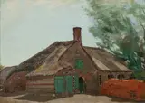Portefees Haus in Niebüll by Hans Peter Feddersen, 1888, Öl/Leinwand/Holz, sold Jun 2026