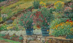 Blumen im Stadtpark by Ernst Wilhelm Eitner, Öl/Leinwand, sold Jun 2026