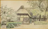 Die Ruhe des Parks by Ernst Wilhelm Eitner, Farbkreidezeichnung, sold Jun 2026