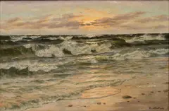 Abend am Meeresufer by Patrick von Kalckreuth, Öl/Leinwand, sold Jun 2026