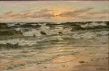 Abend am Meeresufer by Patrick von Kalckreuth, Öl/Leinwand, sold Jun 2026