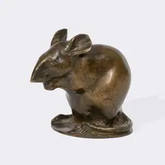 Maus by Wilhelm Krieger, 1909, Bronze, braun patiniert, sold Mar 2026