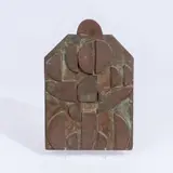 Relief 'Kreissegmente III' by Georg Engst, 1982, Bronze, braun patiniert, sold Mar 2026